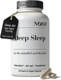 Deep Sleep - All Natural Sleep Aid for Adults and Students Non Habit Forming Sleeping Pills for Adults No Jet Lag & Travel Recovery Biohacking & Nootropics 60 Capsules, 1 Month Supply