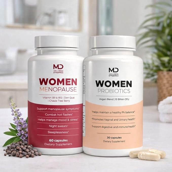 – Women’s Probiotics – Vaginal Urinary Digestive Gut Balance Skin Support Daily Probiotic Supplement Vegan Capsules – 30 Count