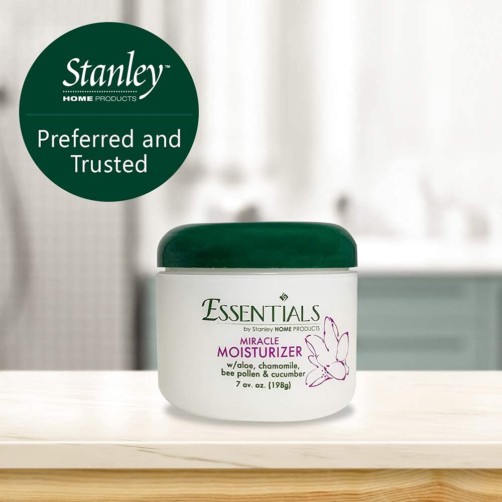 STANLEY HOME PRODUCTS Miracle Moisturizer Aloe, Chamomile, Bee Pollen, Cucumber, Vitamin A Palmitate Reduce Signs Of Aging/For Skin With Wrinkles And Fine Dry Lines Naturally Fragranced (Pack of 6)