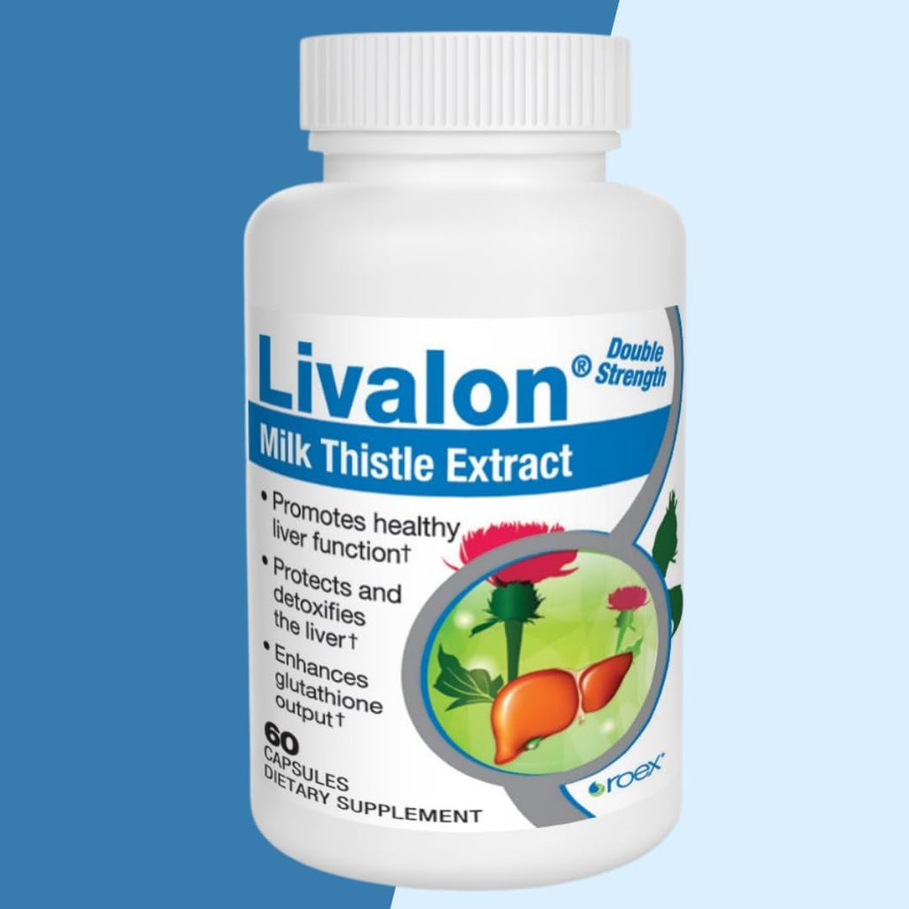 Roex Vitamins | Livalon | Milk Thistle Extract | 80% Silymarin | Natural Liver Detox | Vegetable Capsules | 60 Count