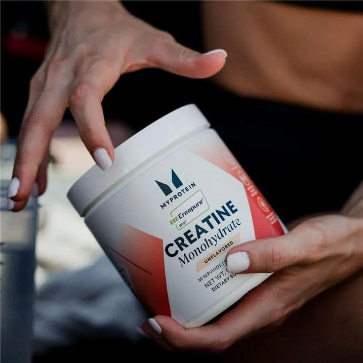 Myprotein Creapure® Creatine Monohydrate Powder 0.55 lbs (50 Servings) Pure Unflavored Creatine Powder, Post/Pre Workout Supplement for All Sports & Exercises