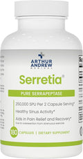 Arthur Andrew Medical, Serretia, Serrapeptase Formula for Muscle and Sinus Support, 180 Capsules