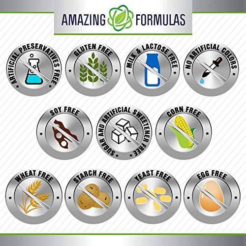 Amazing Formulas Vitamin C with Rose HIPS 1000 Mg 240 Tablets Supplement | Non-GMO | Gluten Free | Made in USA