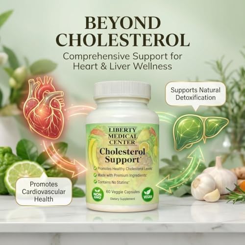 Cholesterol Formula by Dr. Rodney Malisos – Cholesterol Lowering Supplements for Heart & Liver Support with Bergamot, Berberine Garlic, Milk Thistle, Olive Leaf – 60 Capsules, 30 Days Supply