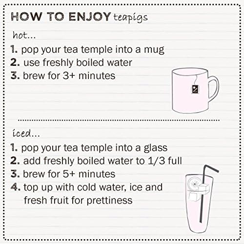 Teapigs Super Fruit Tea Bags Made With Whole Fruit, caffeine-free, natural ingredients (1 Pack of 50 Teabags)