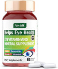 Lutein Eye Vitamins - Eye Health Supplements for Macular Pigment & Dry Eye, Contains Lutein, Zeaxanthin, Zinc, Vitamins C & E to Adult Support Healthy Vision (60 Capsules)