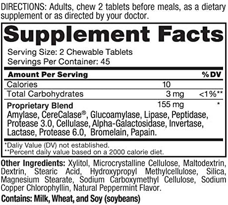 Roex Vitamins | Digestive Balance | Absorbs Nutrients | Dietary Supplement | Chewable Tablets | 90 Count