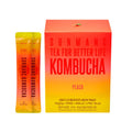 SUNMANC Kombucha 30 packets, Sparkling Probiotic Fermented Drink, Convenient Powdered Drink Mix, Tea Powder, Low Calories, Sugar 0g, Low Caffeine (Peach)