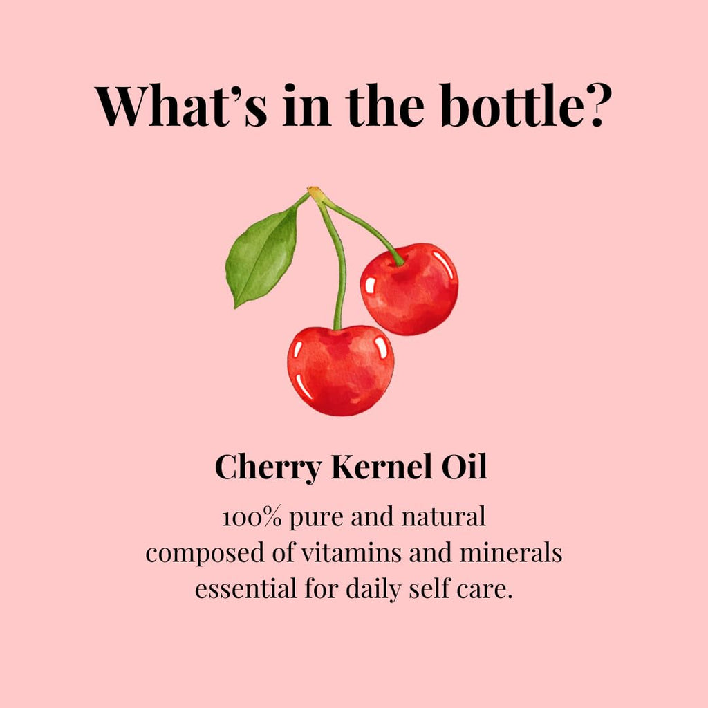 GreenHealth Cherry Kernel Oil - 32 fl oz (946 ml) - 100% Pure and Natural Carrier Oil - Cold Pressed
