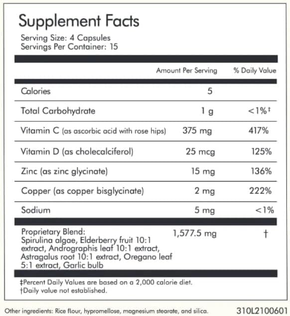 Immune OPTIMIZE - Immune System Support Supplement - 120 Capsules - Balance Complex for Immune Support - Multi Vitamin Supplement Capsules for Adults - Gluten Free and Non GMO Supplement