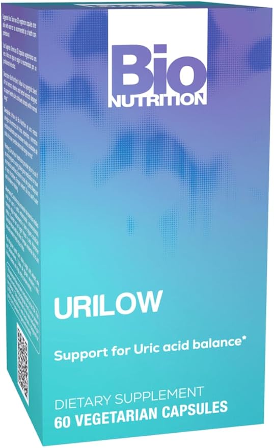 Bio Nutrition Urilow 60 Vegetarian Capsules | Natural Support for Urinary Health | Promotes a Healthy Uric Acid Balance