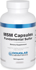 Douglas Laboratories MSM Capsules (Fundamental Sulfur) | Supports Joint, Connective Tissue, Hair, Skin, and Liver Health | 100 Capsules