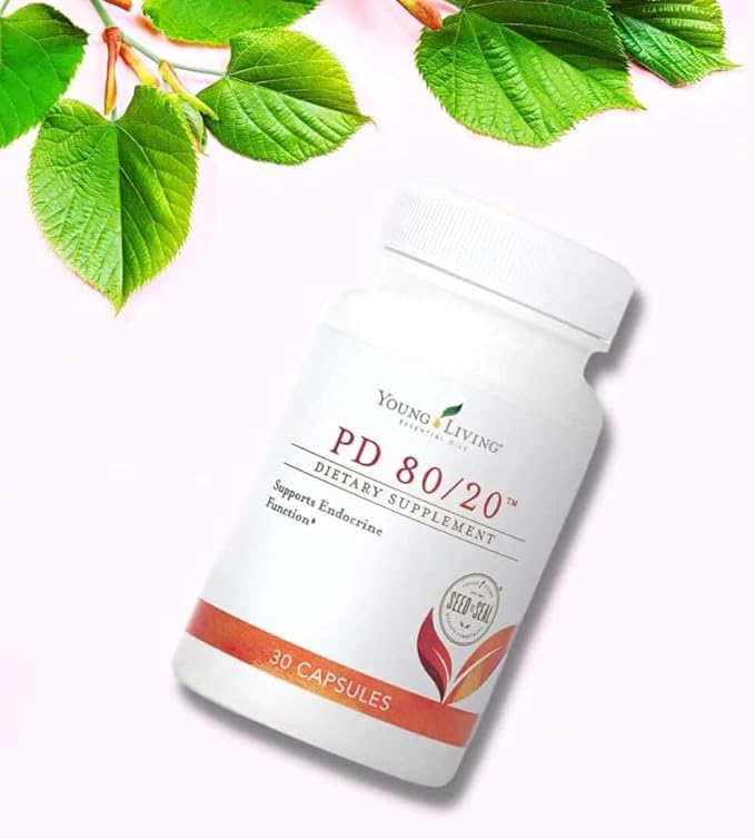 Young Living - PD 80/20 Dietary Supplement 30 Capsules | Daily Endocrine Function Support | With Pregnenolone & DHEA | Support Hormone Balance & Energy