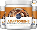 TruWild Adaptogens Vegan Capsule Supplement w/Ashwagandha + Maca w/Full Spectrum Mushrooms – All Natural – 60 Servings