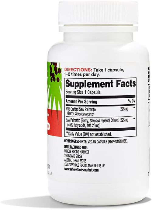 365 by Whole Foods Market, Saw Palmetto, 60 Count