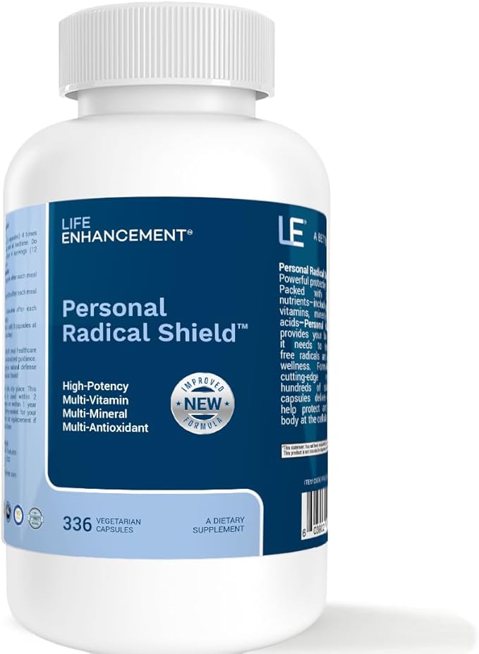 Life Enhancement Radical Shield | 28 Vitamins, Minerals, Antioxidants & More | 112 Servings