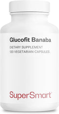 Supersmart - Glucofit 5.3mg per Day (Patented & High Strength) - 18% Corosolic Acid Banaba Leaf Extract Supplement | Non-GMO & Gluten Free - 100 Softgels