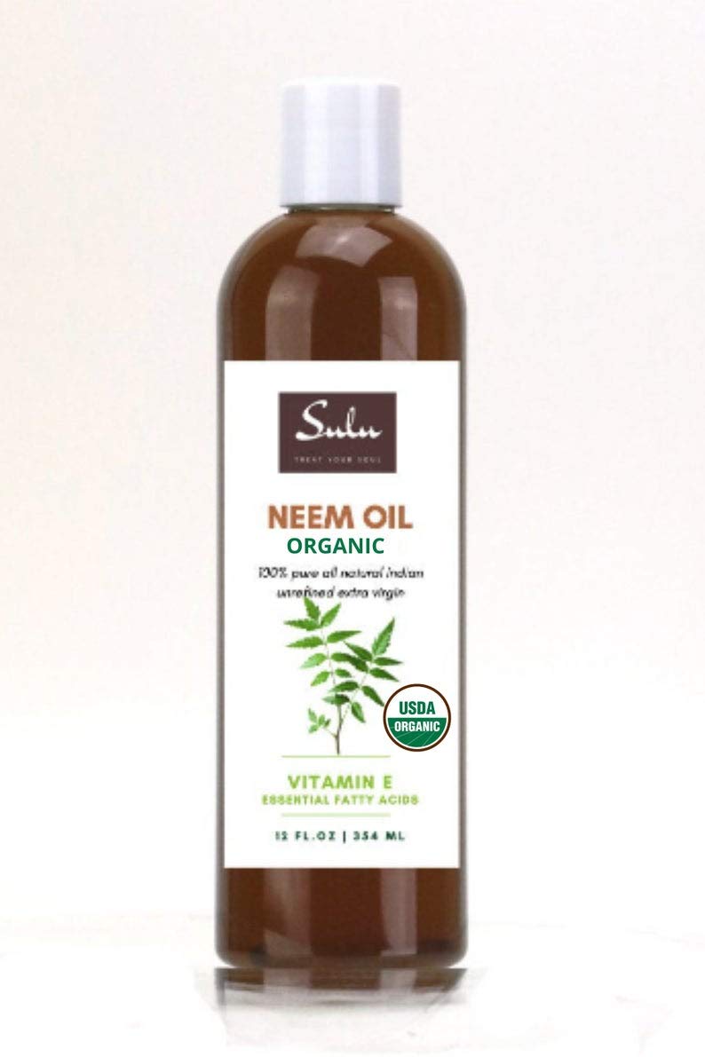SULU ORGANICS 100% Pure Unrefined Virgin Cold Pressed Neem Oil 1 Gallon (128 FL.OZ)