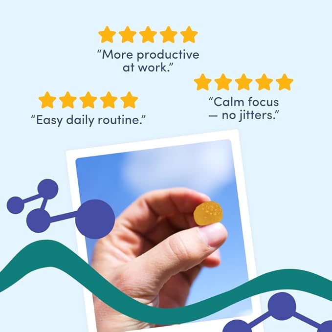 FIRST DAY Men’s Daily Nootropic Brain Supplement Gummies for Focus, Memory & Mental Energy | with Cognizin® Citicoline, Phosphatidylserine & Natural Caffeine | Vegan, Allergen-Free | 30-Day Supply