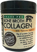 PaleoPro Bone Broth Collagen Protein Powder - Turmeric Root Grass-Fed Collagen Powder for Skin & Bones - Gluten Free, No Sugar, Soy, Grains, Net Carbs - Paleo & Keto Friendly 20 Servings Ancient Cacao