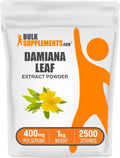 BulkSupplements.com Damiana Extract Powder - Damiana Supplement, Herbal Supplement - Vegan & Gluten Free, 400mg per Serving, 1kg (2.2 lbs) (Pack of 1)