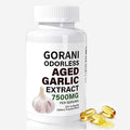 Gorani Odorless Aged Garlic Extract Capsules 7500mg, 200 Softgels, GMP-Certified, Garlic Supplements
