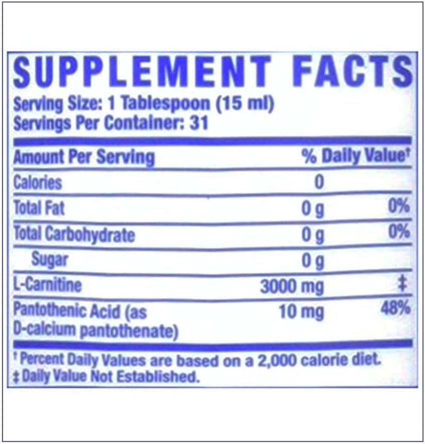 Ronnie Coleman Signature Series L-Carnitine XS 3000 Liquid, Amino Acids Metabolism and Lean Muscle Strength Support, Stimulant Free, Sugar Free, Zero Carbs, Blue Razz, 16 Oz