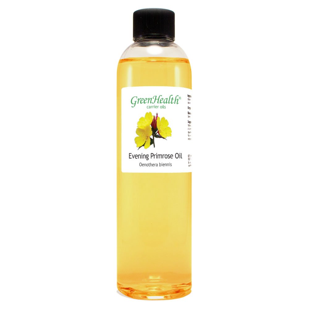 GreenHealth Evening Primrose Carrier Oil - 8 fl oz (237 ml) - 100% Pure Cold Pressed