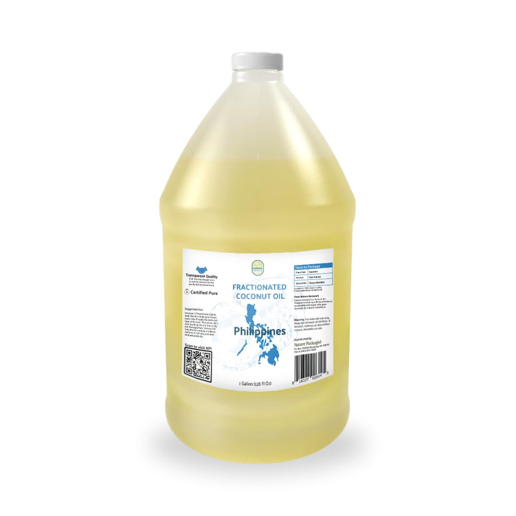 Fractionated Coconut Oil - Sourced Directly from our Farm Partner in the Philippines - Carrier Oil for Diluting Essential Oils, Body, Hair, and Skin Moisturizer - (1Gallon)