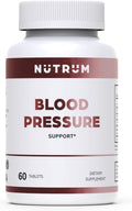 Blood Pressure Support, Vegan Dietary Supplement for Normal Heart and Circulatory Health, Natural Herbal Wellness Formula with Olive Leaf, Grape Seed, and Garlic Bulb Extract, 60 Tablets