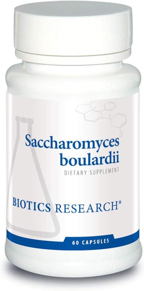 Biotics Research Saccharomyces boulardii Probiotics Supplement - 235 mg/Serving- Supports GI Health Microbial Balance, Healthy Immune & Pathway Responses - Dairy-Free, Temperature-Stable - 60 Capsules