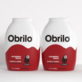 Obrilo Water Enhancer Liquid Flavoring Drops - ZERO Sugar/Calorie, Dye Free, Naturally Flavored Drink Syrup, 2.0 fl oz x 2 Bottles for Kids & Adults (Cranberry Peach)