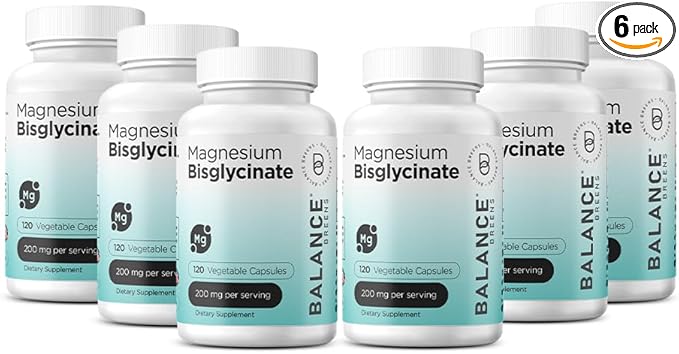 Magnesium Bisglycinate 200mg - High Absorption Chelated Magnesium Supplement - Gentle on Stomach, Non-GMO, Gluten-Free, Supports Sleep, Muscle Cramps & Positive Mood - 120 Vegan Capsules