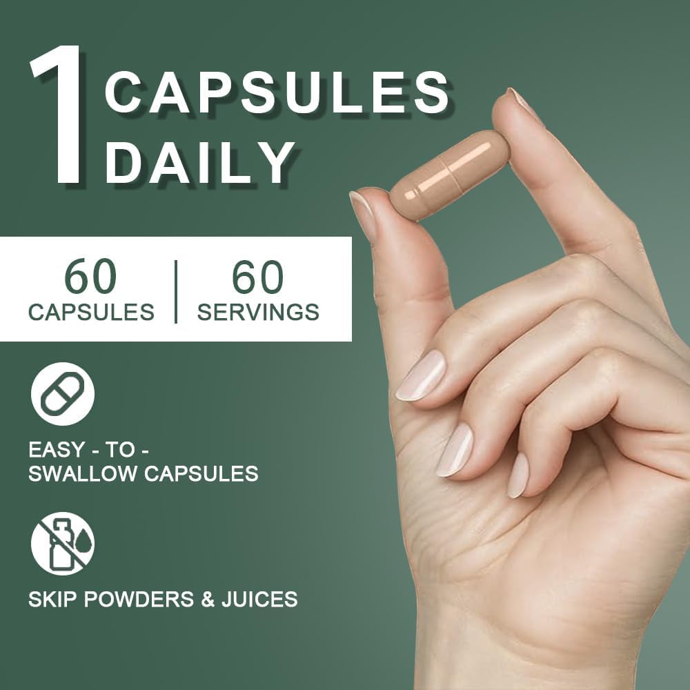 Black Cohosh Capsules,3000mg Strength,Black Cohosh Supplements for Women Menopause Hot Flashes,Non-GMO,60 Vegetarian Capsules