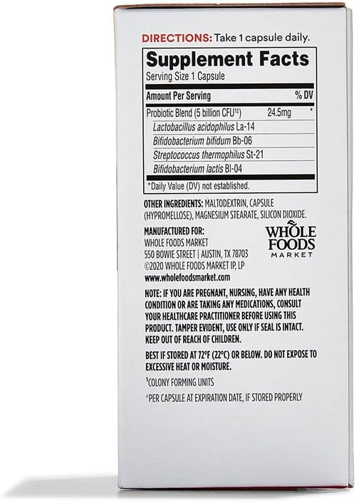365 by Whole Foods Market, Daily Probiotic 5 Billion CFU, 60 ct
