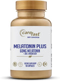 60mg Melatonin Plus Extra Strength High Dose Sleep Supplement 90 Capsules - Veggie Capsules - Fast Acting Formulated by Dr Shallenberger with Zinc & Magnesium for Maximum Quick Absorption