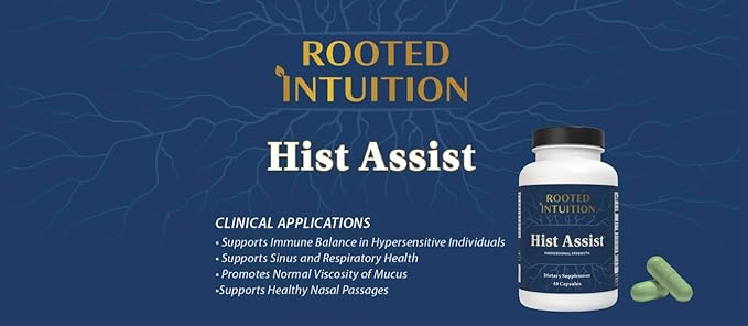 Hist Assist | Seasonal Sinus & Immune Balance Formula | Quercetin Bromelain NAC Nettle | Non-GMO Gluten Free | 40 Capsules