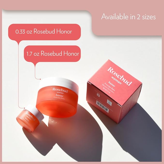 Rosebud Woman Honor Vaginal Moisturizer Balm – Natural Feminine Care for Dryness, Irritation & Itch Relief – Hormone-Free, Organic, OB/GYN-Approved Intimate Hydration (90-Day Supply)
