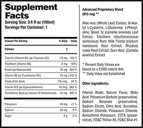 DrinkAde Prevention – Daily Wellness & Immunity Support Hydration Drink with Electrolytes, B Vitamins & Green Tea Extract – Sugar Free, 5 Calories, Vegan, Non-GMO (12 Pack, Lemon)