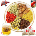 Liver Tea Formula Chrysanthemum,Dandelion Wolfberry Tea,Chrysanthemum Cassia Seed,Te De Higado Crisantemo,Te Chino Para Limpiar El HíGado Graso (10PC)
