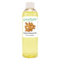 Sweet Almond Oil 4 fl oz – Cold Pressed Carrier Oil in Clear Bottle with Flat Cap – Lightweight, Natural Oil for Skin, Hair, Massage, and DIY Projects