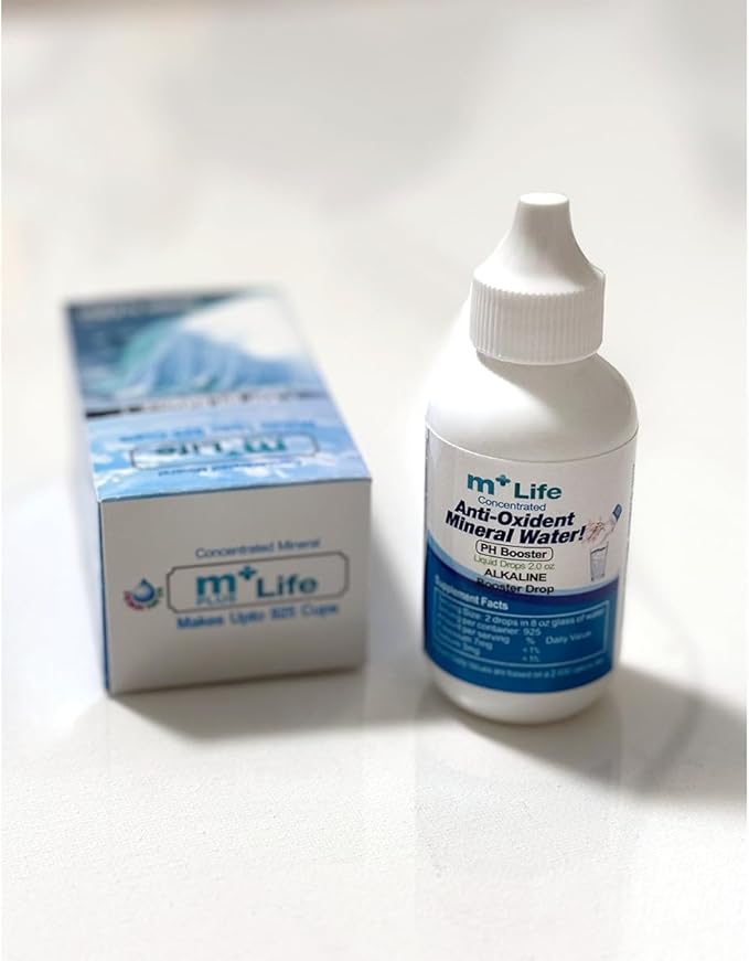 Mplus Life Balance Your pH, Antioxidants Alkaline Mineral Drops, Single 2.0 Oz Pack, Portable, Yields 925 Cups of 8 oz of Alkaline, antioxidant Water, Unflavored, pH Balance