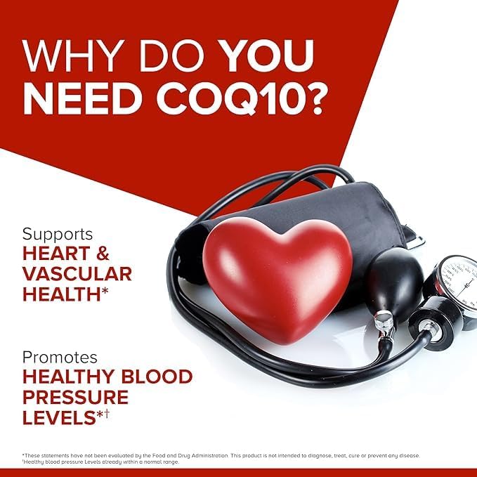 Qunol Ultra CoQ10 100mg Softgels- 3x Better Absorption Coenzyme Q10 Supplements - Antioxidant Supplement for Vascular and Heart Health & Energy Production - 2 Month Supply - 60 Count