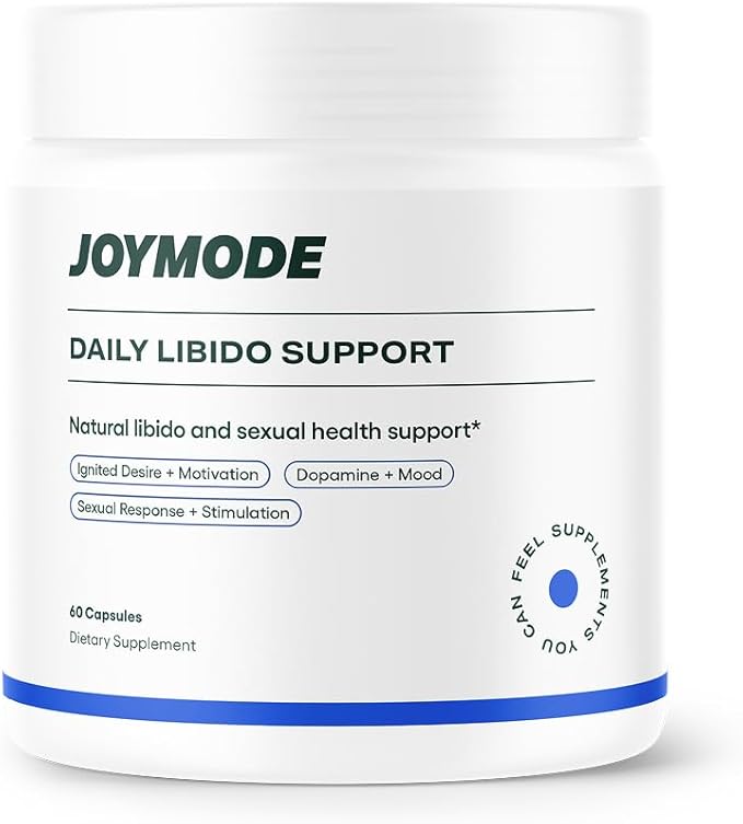 JOYMODE Daily Libido Support for Men – Natural Men’s Wellness Supplement with Shilajit, Mucuna Pruriens, Horny Goat Weed, Saffron and BioPerine – 60 Capsules, Non-GMO, Gluten-Free