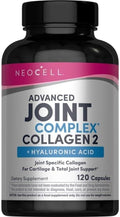 NeoCell Joint Complex Supplement | 120 Capsules | Plus Hyaluronic Acid | Collagen Type II