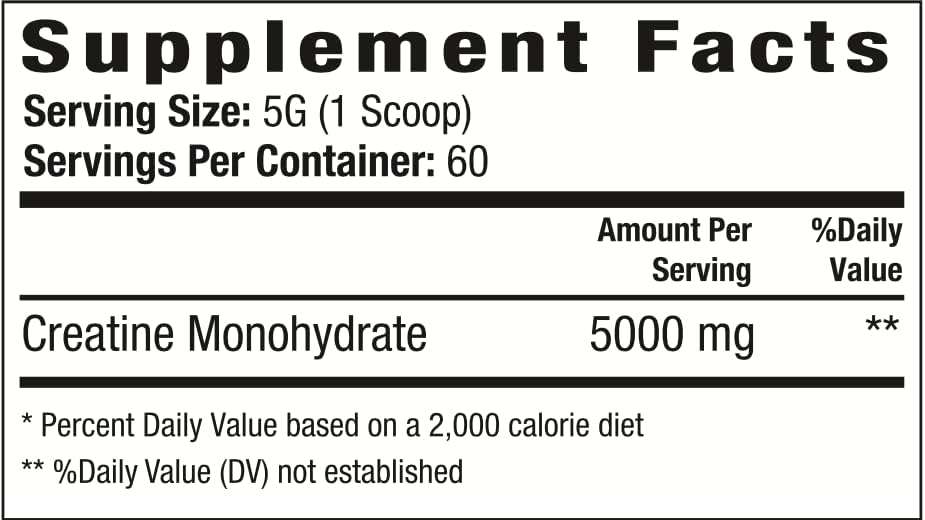 Swolverine® Creatine Monohydrate Powder – 60 Servings | 100% Pure, Micronized Creatine for Muscle Strength, Power & Recovery