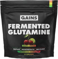 Gains in Bulk L-Glutamine, Gluten Free Glutamine Powder for Muscle Recovery and Growth, Post Workout Support, Amino Acid Supplement, Promotes Protein Synthesis, Non GMO, Cherry Limeade, 30 Servings