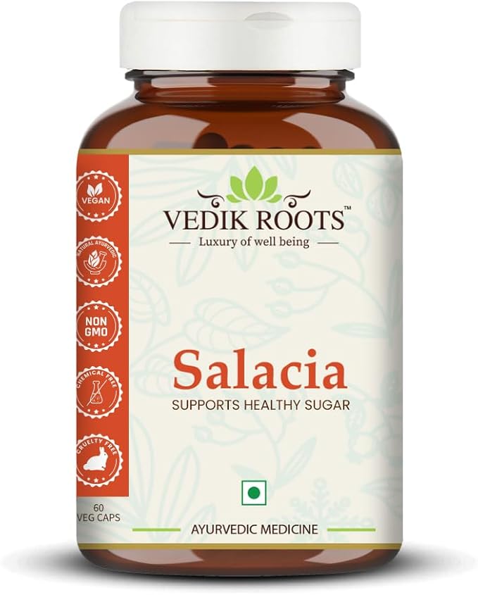 Salacia Capsules – Pure & Natural Herbal Supplement | Traditionally Used for Wellness & Balance | 60 Vegetarian Capsules