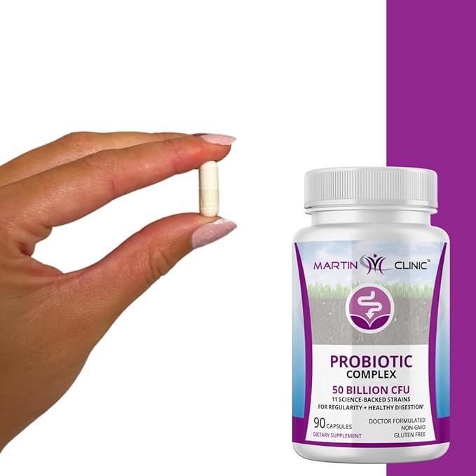 Probiotic for Gut Health & Immune Support — Daily Digestive Balance, Bloating Relief & Better Nutrient Absorption — 60 Capsules