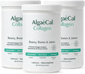 ALGAECAL Collagen - 4 Clinically-Supported Peptides VERISOL®, FORTIGEL®, UC-II®, FORTIBONE®, Anti-Aging Hydrolyzed Collagen Powder, 3 Packs, Made in USA
